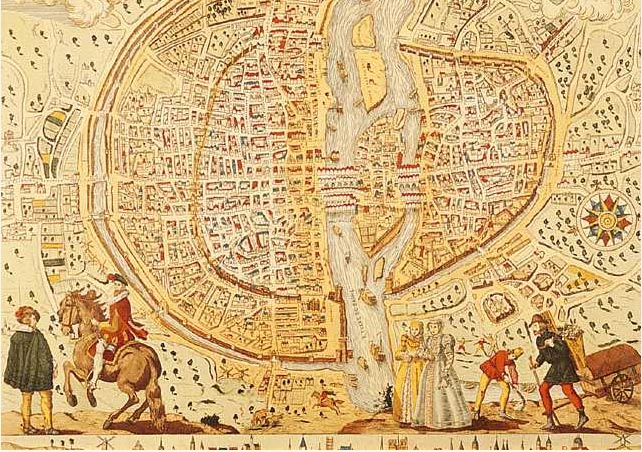 Plan de Paris en 1576